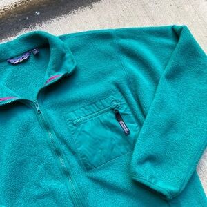 Vintage Patagonia Teal Fleece Sweater